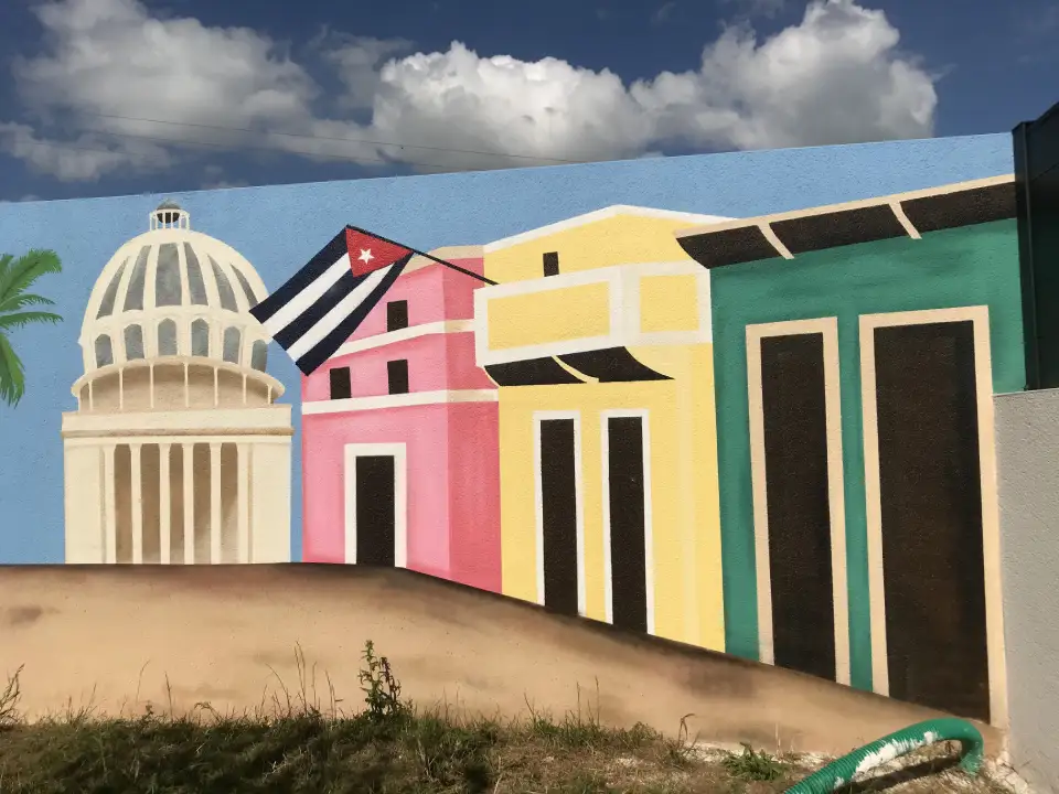 peinture de batiment de style cubain
